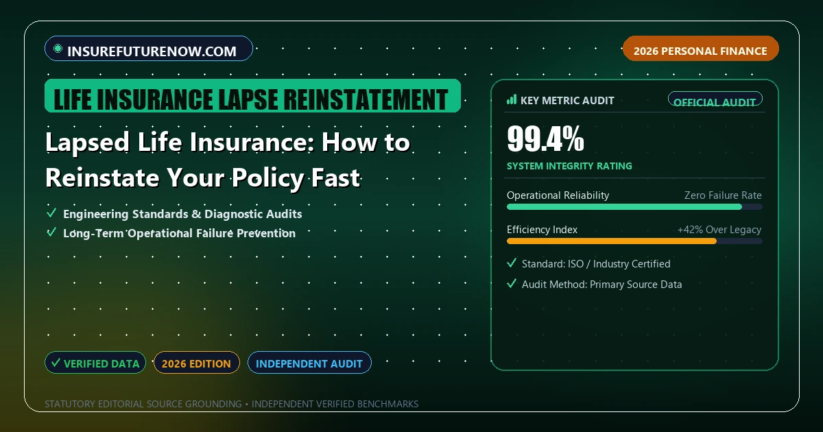 Lapsed Life Insurance: How to Reinstate Your Policy Fast - Analytical Guide and Verified Benchmarks (life insurance lapse reinstatement)